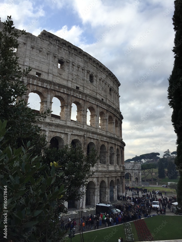 Vista del Colosseo, Roma