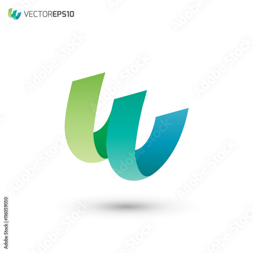 Abstract Letter W Logo