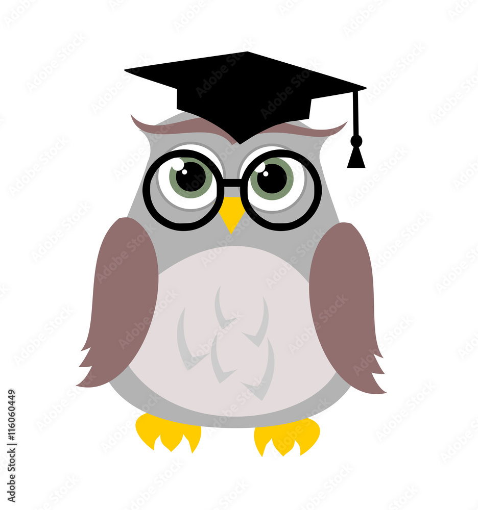 Cute education owl vector Cute education owl vector