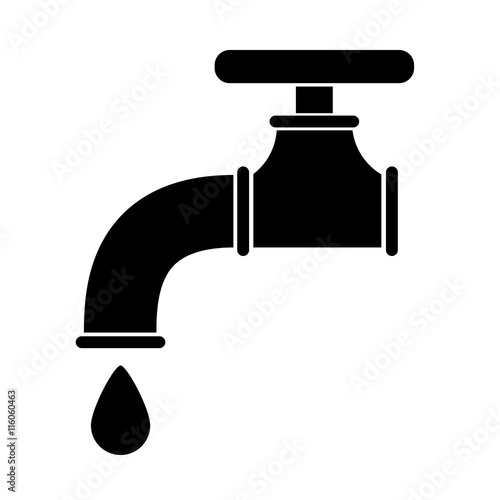 Water tap vector icon