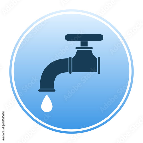 Water tap vector icon