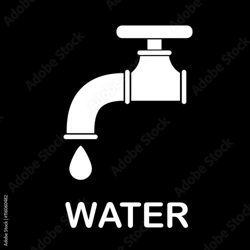 Water tap vector icon