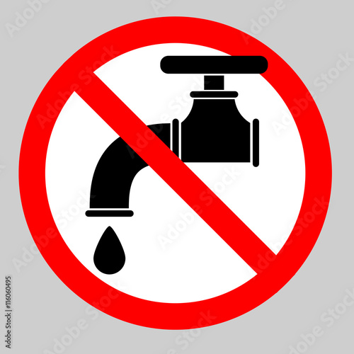 Water tap vector icon