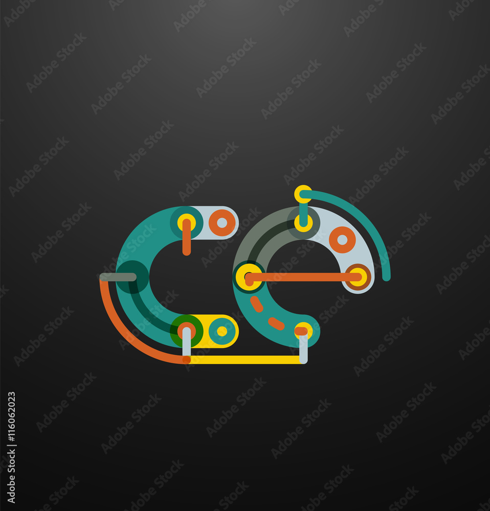 Company branding logo of initial letters Company branding logo of initial letters