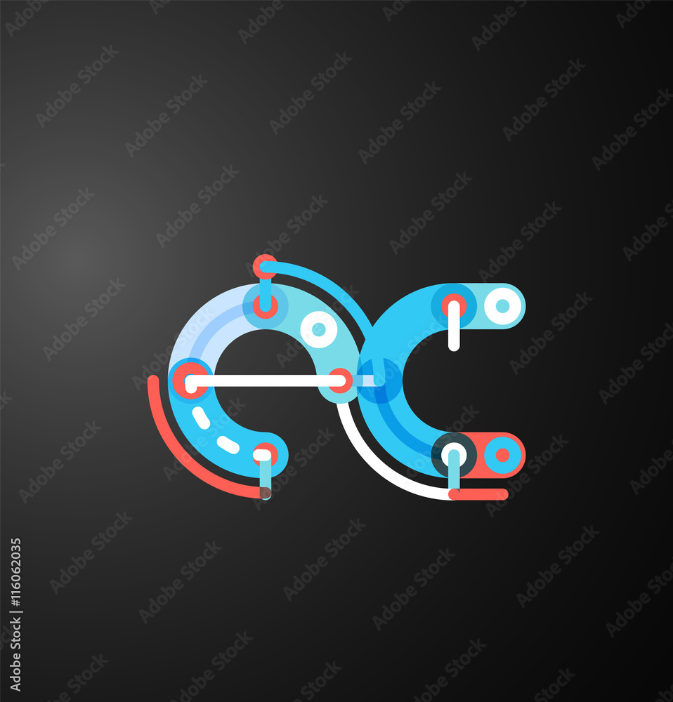Company branding logo of initial letters Company branding logo of initial letters