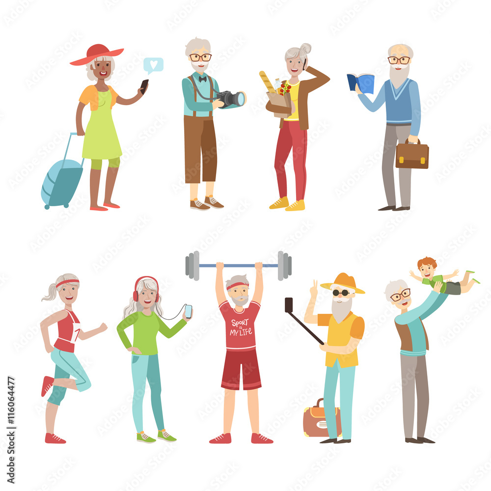 Cool And Active Old People