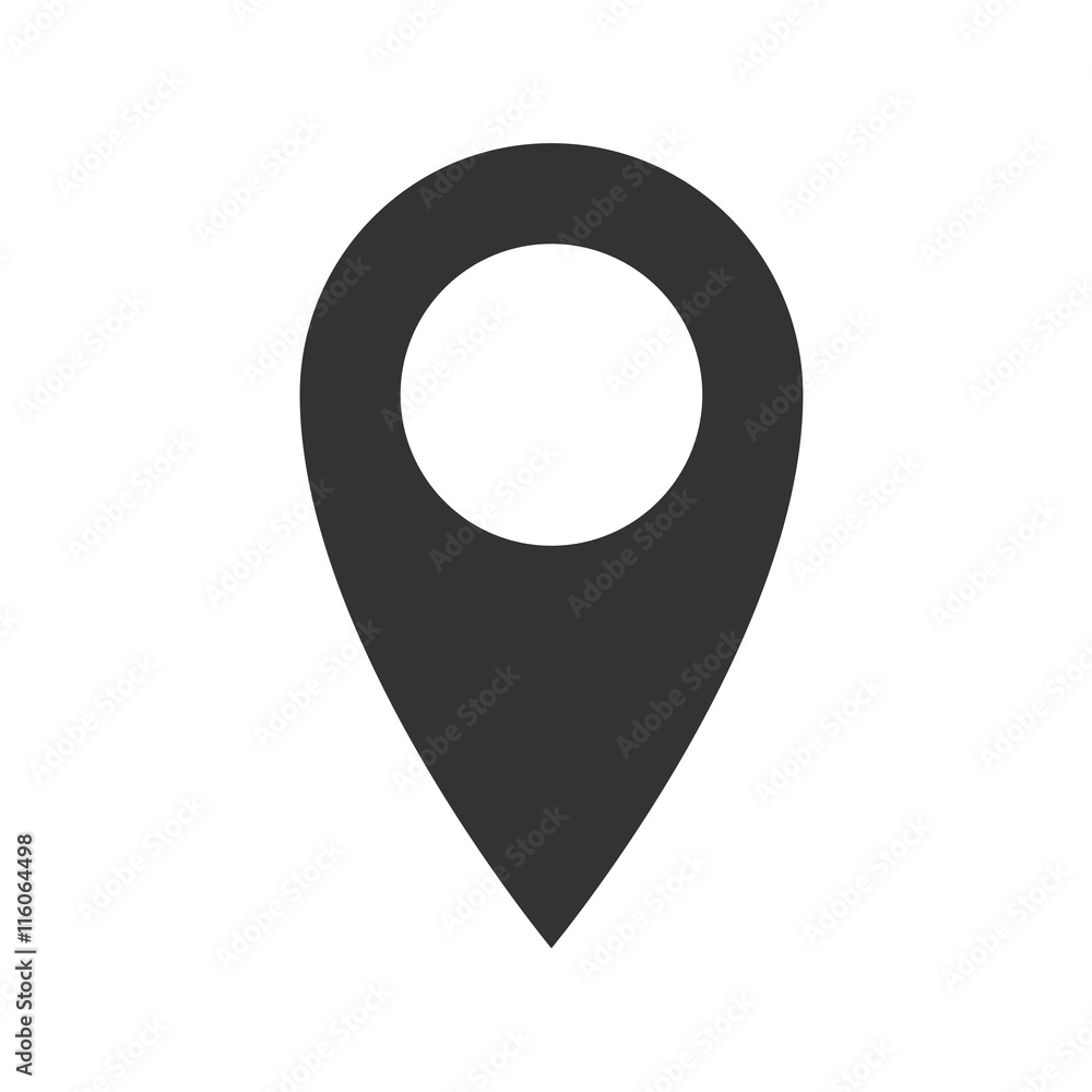 Location icon. Simple flat logo of location sign on white background. Vector illustration. Location icon. Simple flat logo of location sign on white background. Vector illustration.
