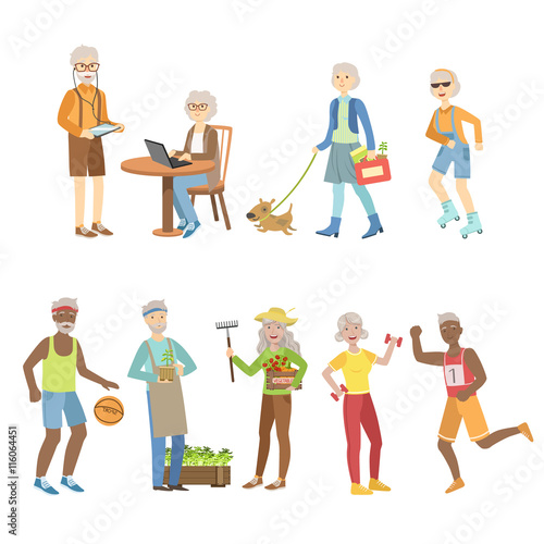 Active And Modern Old People