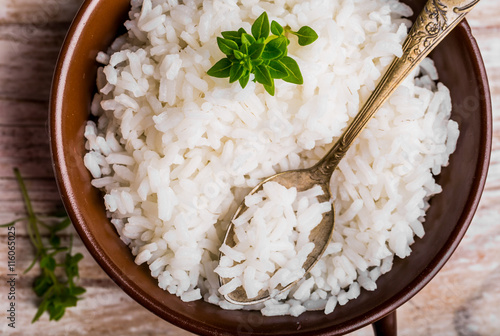 Fresh cooked rice