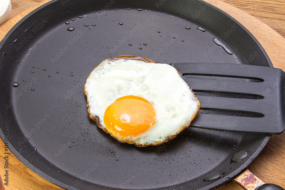 Fried eggs on a plate Fried eggs on a plate