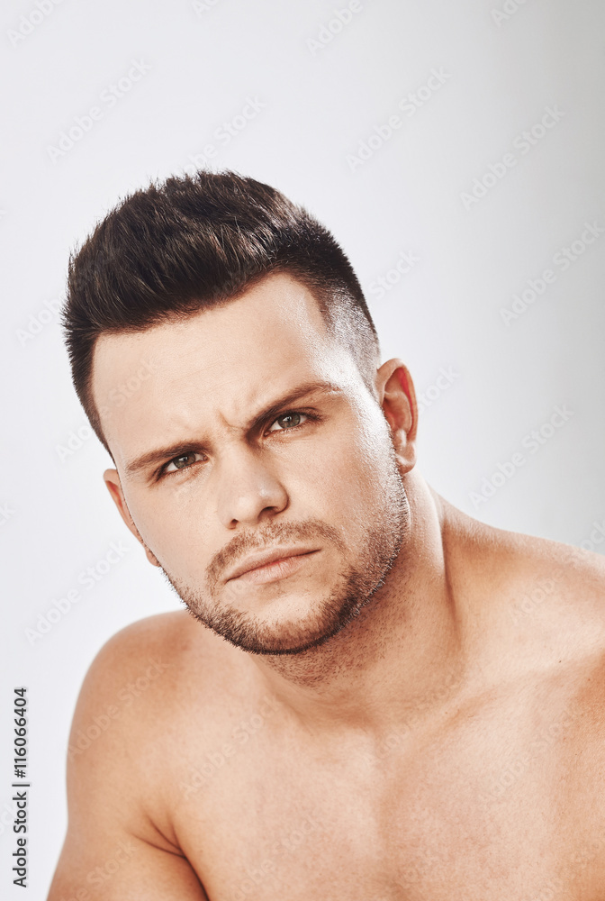 Stylish guy close up portrait Stylish guy close up portrait