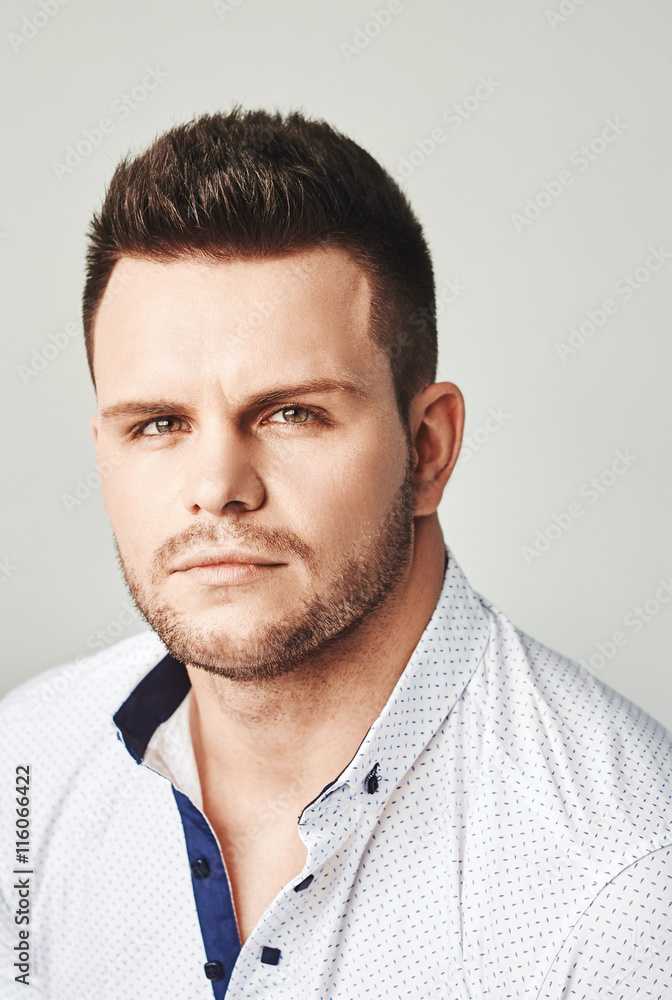 Stylish guy close up portrait Stylish guy close up portrait