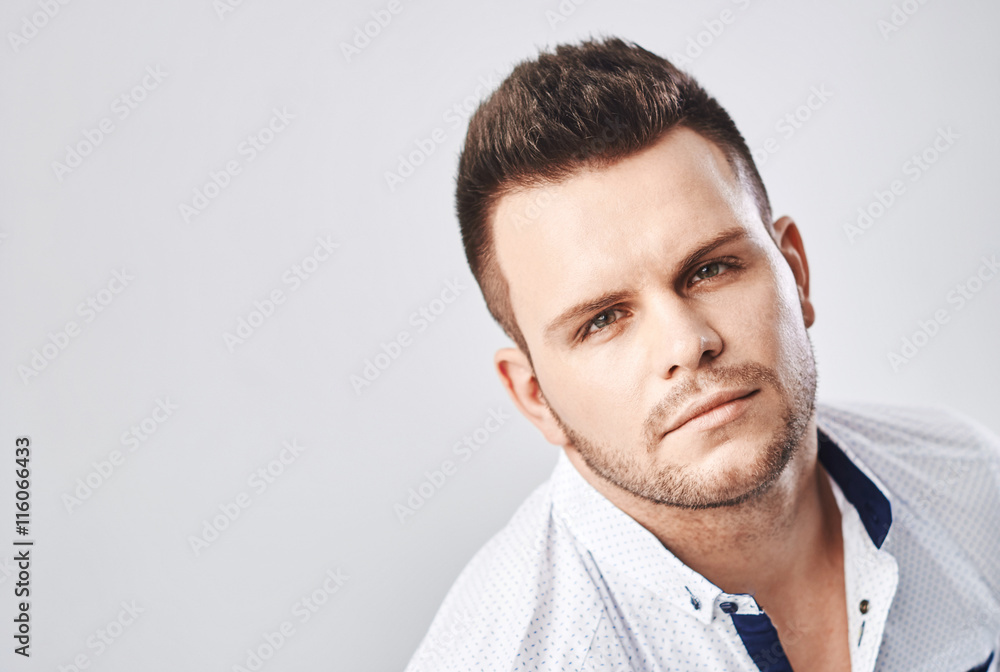 Stylish guy close up portrait Stylish guy close up portrait