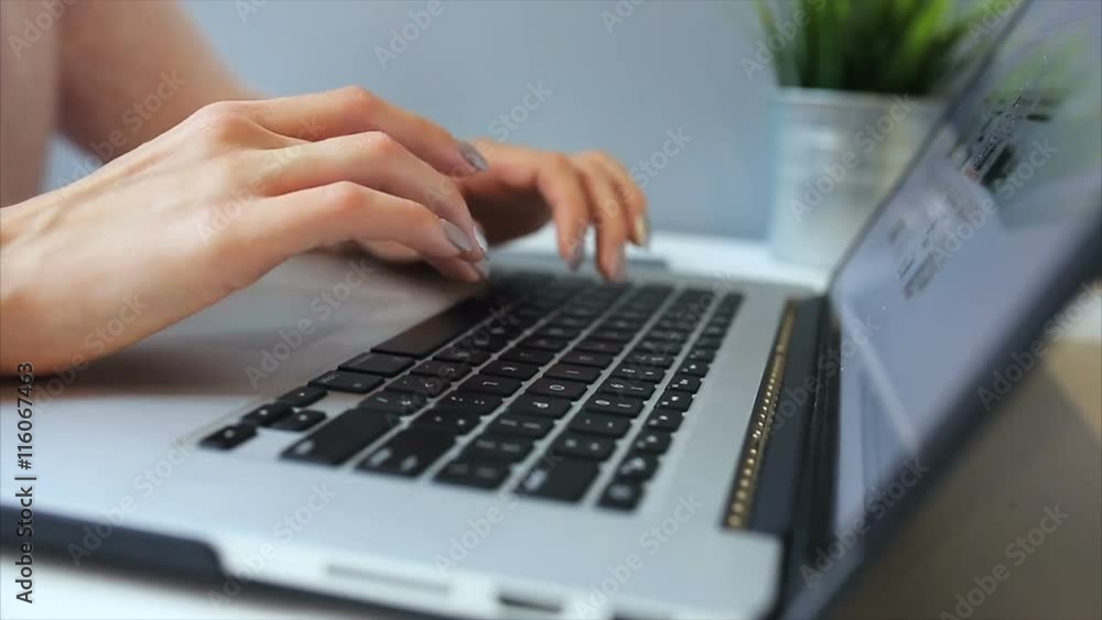 Woman working with laptop Woman working with laptop