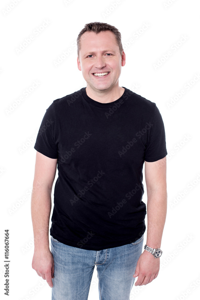 Casual man portrait, isolated on white. Casual man portrait, isolated on white.