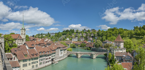 Panorama of Bern, Switzerland.