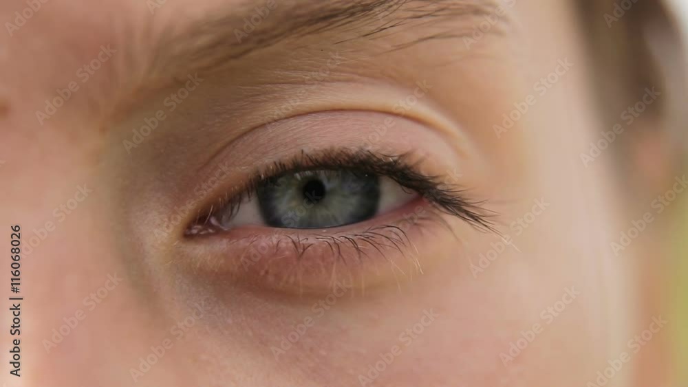 Flashing female eye close up.Pretty womans eye close up.Close up of blue woman eye. Flashing female eye close up.Pretty womans eye close up.Close up of blue woman eye.