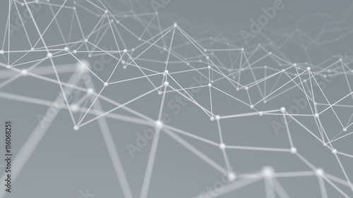 Wireframe network shape bac...