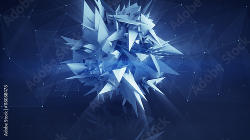 Polygonal network shape abs...