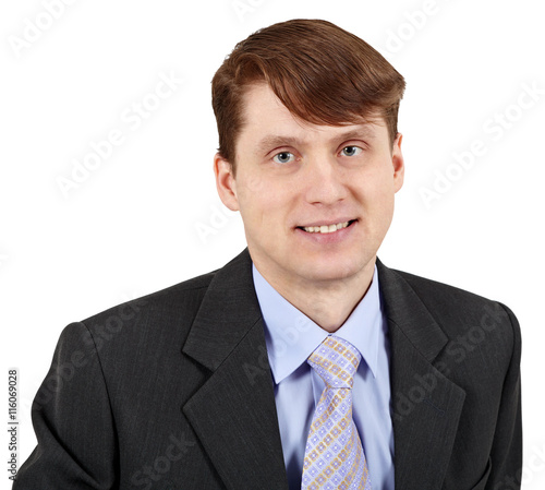Portrait of smiling young successful businessman