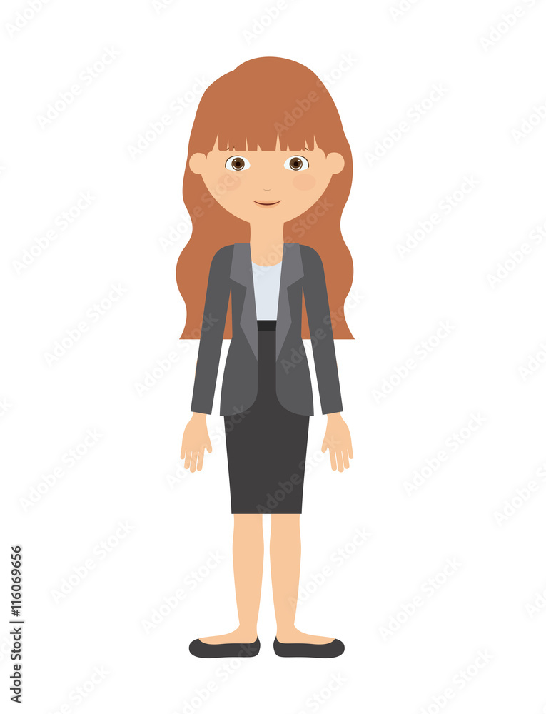 woman standing  isolated icon design, vector illustration  graphic 