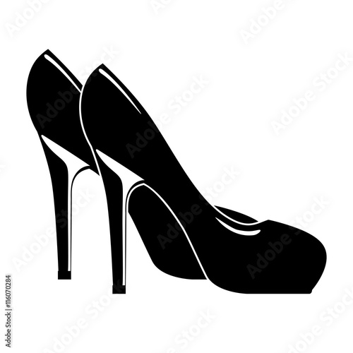 beautiful fashion heels isolated icon design, vector illustration  graphic 