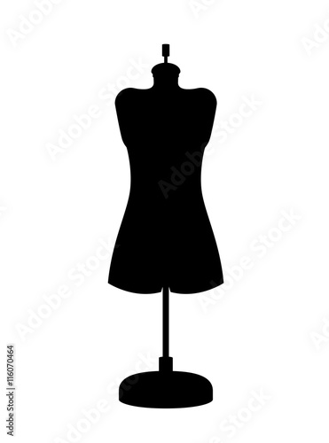 female mannequin isolated icon design, vector illustration  graphic 