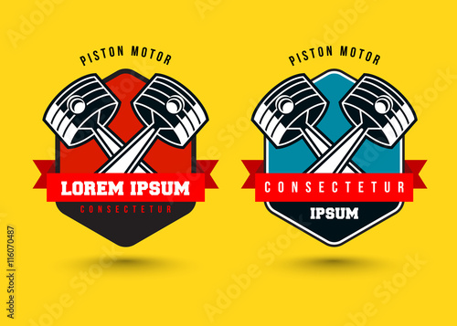 car piston emblem set (autoservices repair)