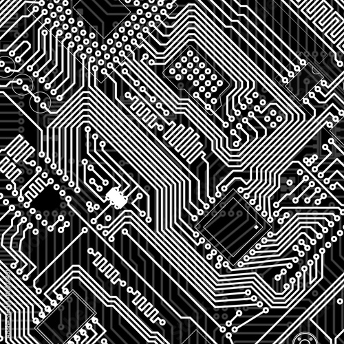 Circuit board industrial electronic monochrome background