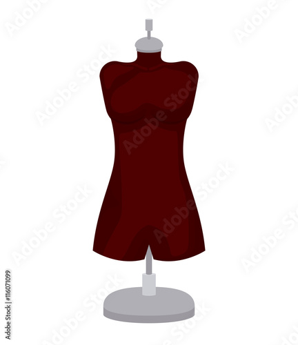 female mannequin isolated icon design, vector illustration  graphic 