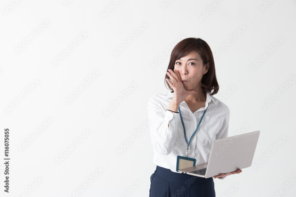 OLポートレート・ミドル女性(白バック) OLポートレート・ミドル女性(白バック)