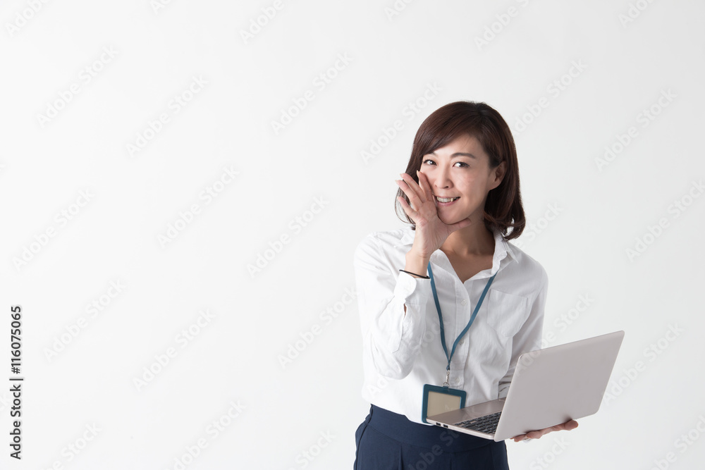 OLポートレート・ミドル女性(白バック) OLポートレート・ミドル女性(白バック)