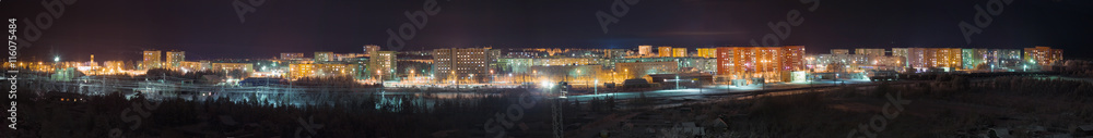 Panorama - view night city