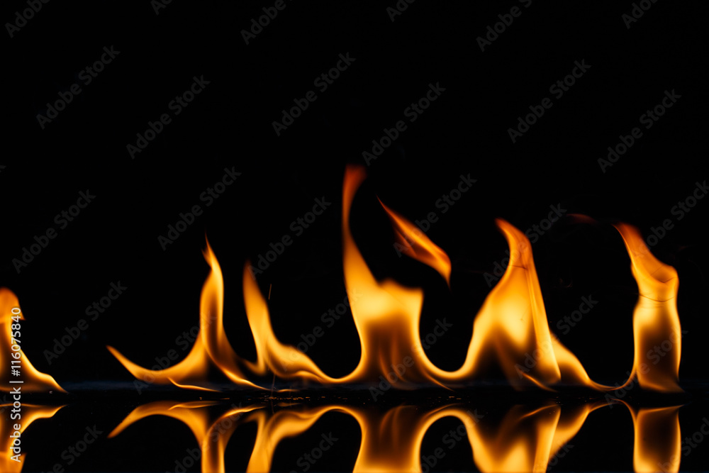 Flame burning hot Flame burning hot