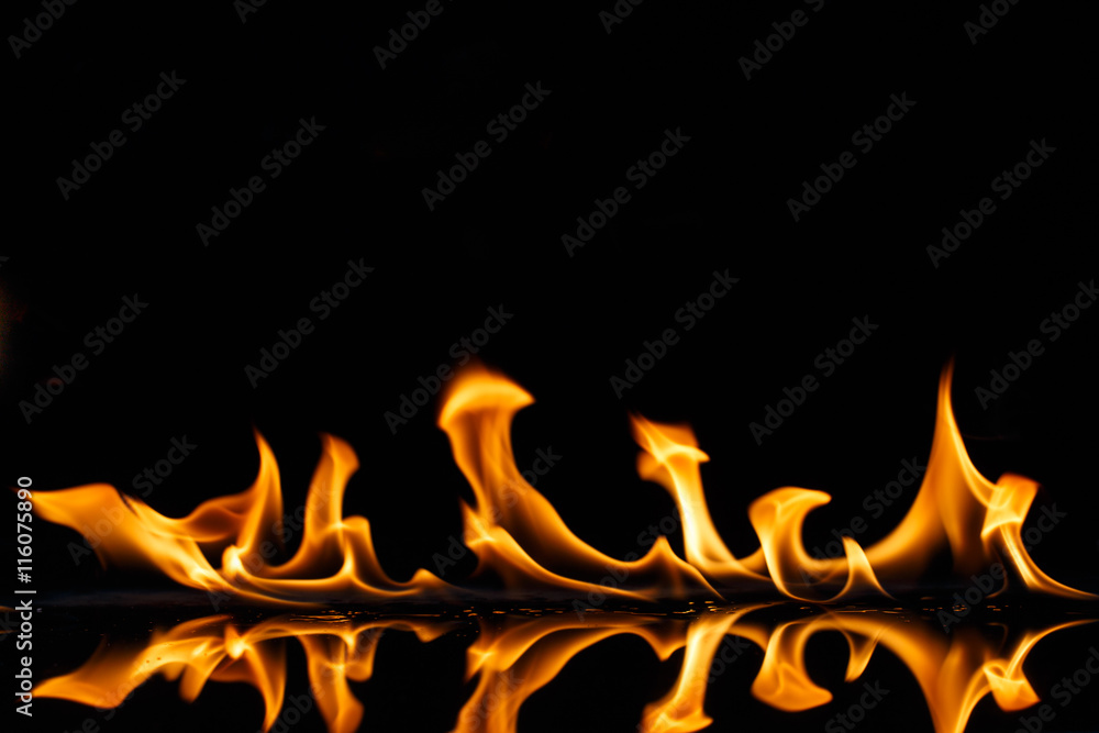 Flame burning hot Flame burning hot