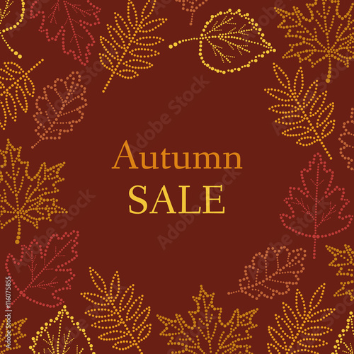 autumn pattern with the inscription