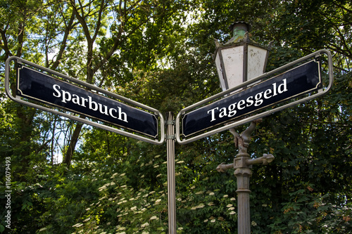 Schild 105 - Tagesgeld