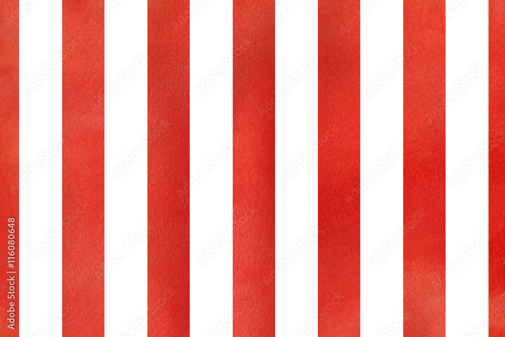 Watercolor red striped background. Watercolor red striped background.