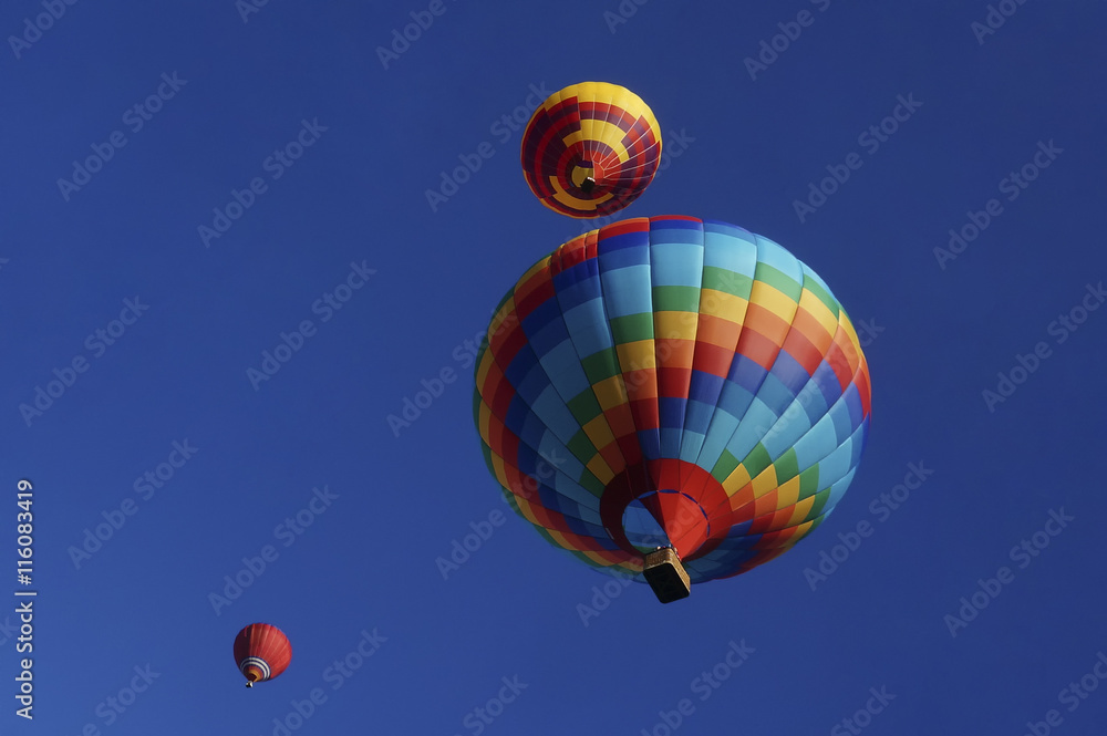 Fototapeta premium .Multicolored balloons in the sky