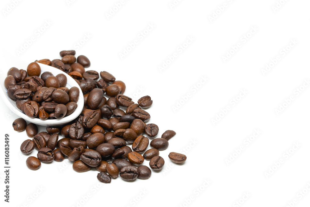 coffee bean White background coffee bean White background