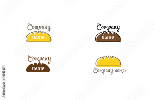 Bakery loaf flat logo