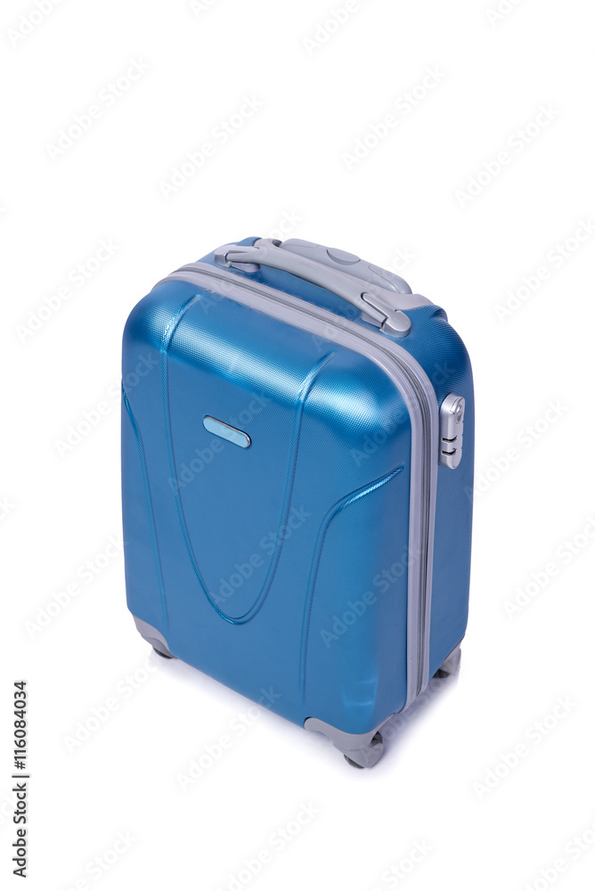 Suitcase isolated on the white background Suitcase isolated on the white background