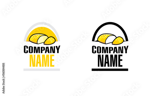 Flat bread baking flat logo