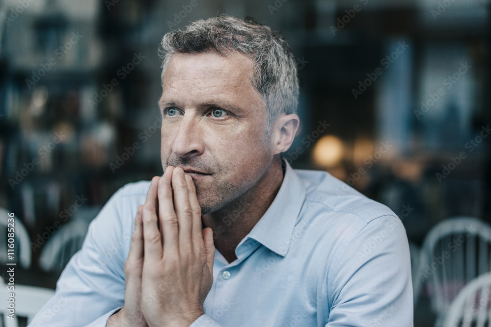 Businessman looking serious Businessman looking serious