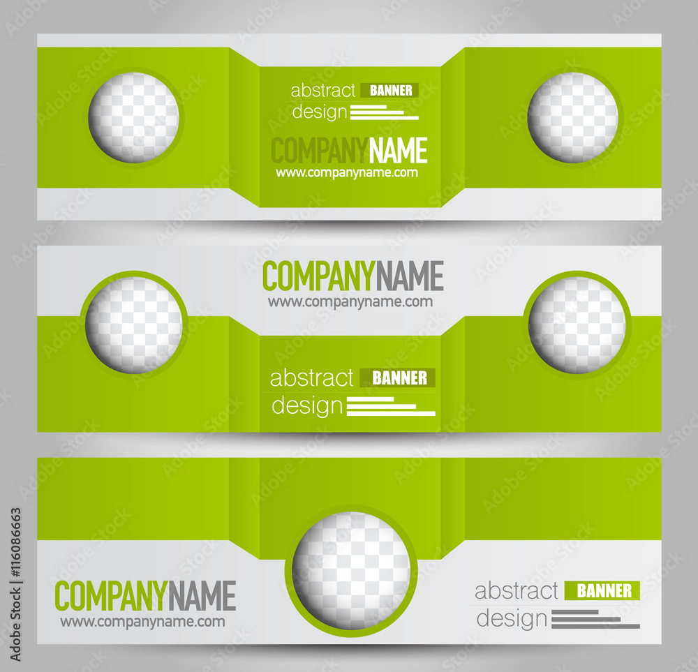 Banner template. Abstract background for design, business, education, advertisement. Green color. Vector illustration. Banner template. Abstract background for design, business, education, advertisement. Green color. Vector illustration.