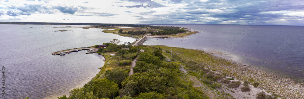 Panoramic view of Öland island in Sweden Panoramic view of Öland island in Sweden
