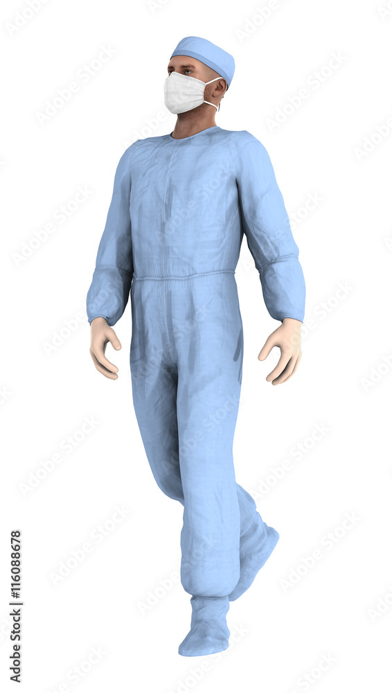 3D Rendering Male Doctor on White 3D Rendering Male Doctor on White