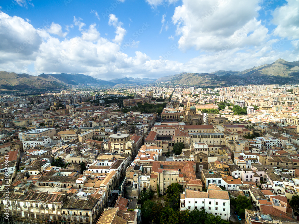 Obraz premium Aerial View of Palermo, Italy