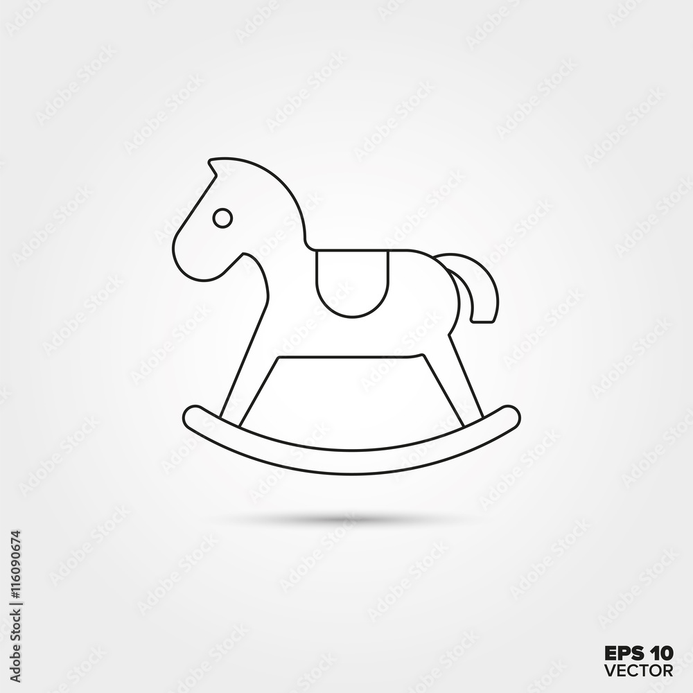 Rocking Horse Toy Icon Rocking Horse Toy Icon