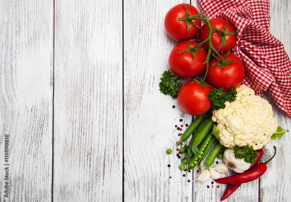 Fresh summer vegetables Fresh summer vegetables